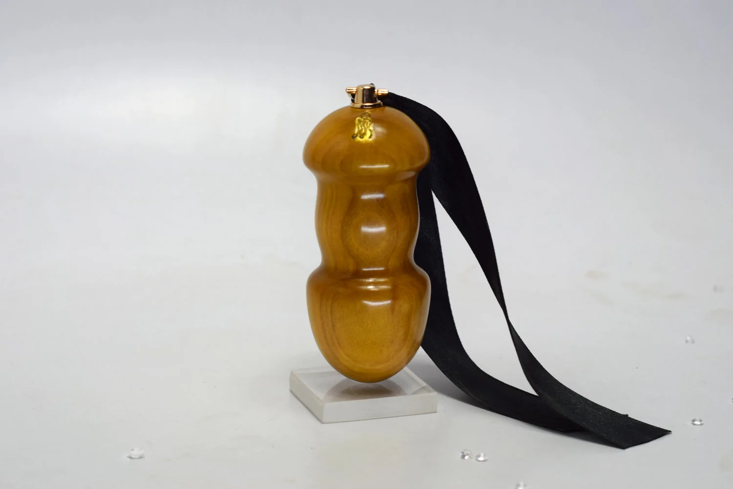 wooden anal plug Master Series - Gerippter aufblasbarer Analdildo - Schwarz main image 0
