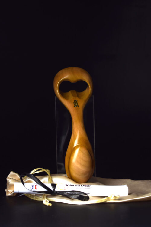 Wood carved dildo, hand crafted by